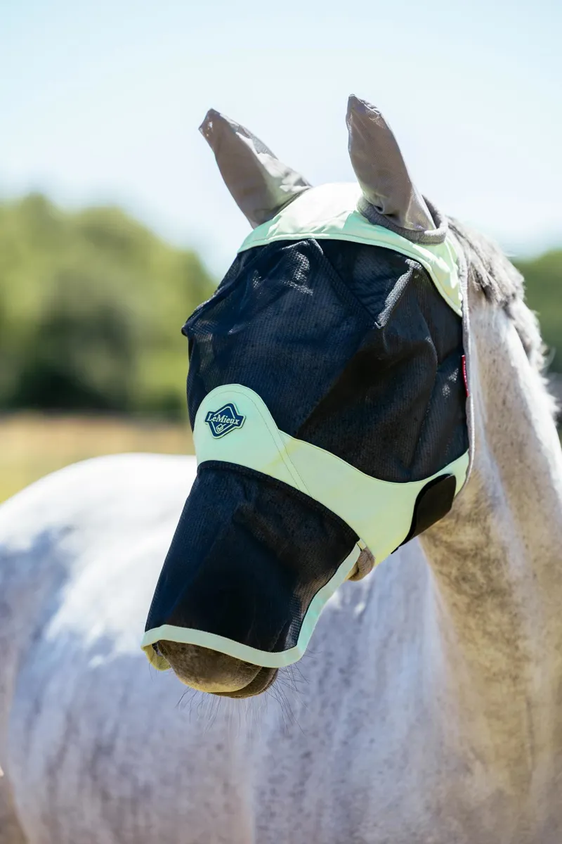  LeMieux Visor-Tek Full Fly Mask in Macaron