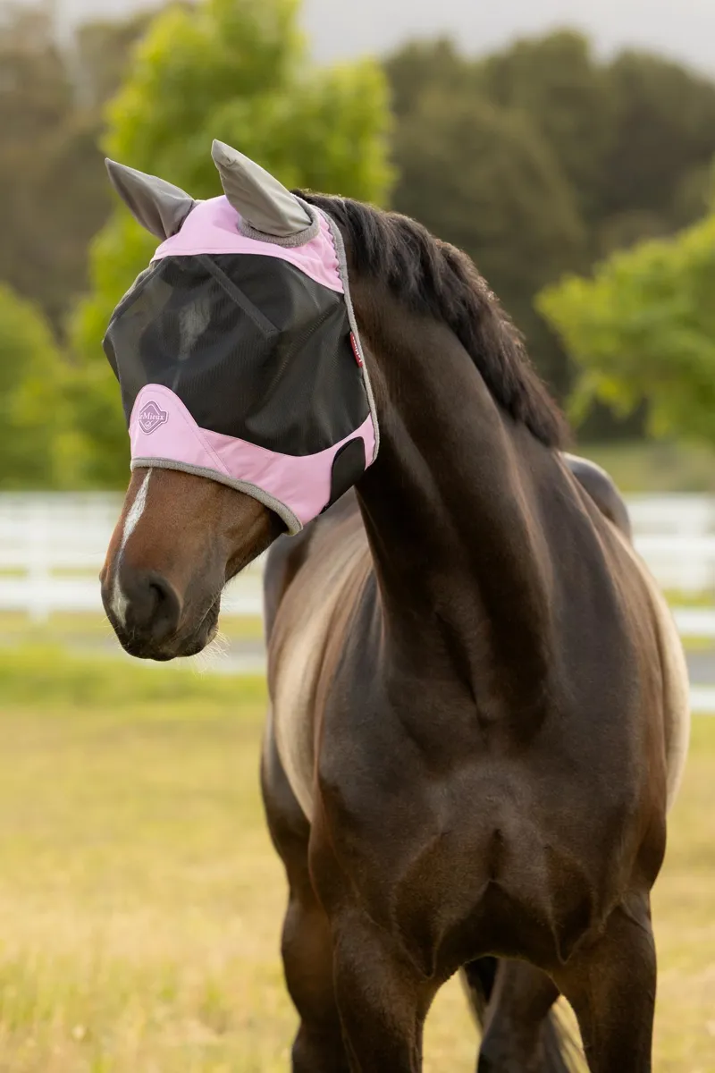 LeMieux Visor-Tek Half Fly Mask in Fondant-2
