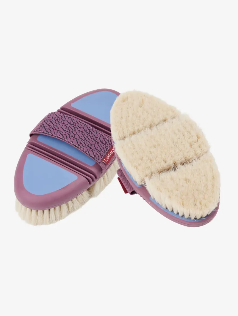 LeMieux Flexi Goat Hair Body Brush in Powder Blue