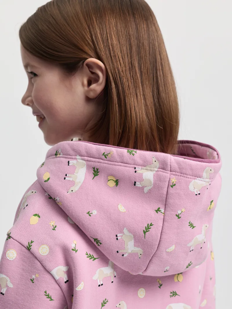 LeMieux Mini Charlie Zip Through Hoodie in Fondant-3