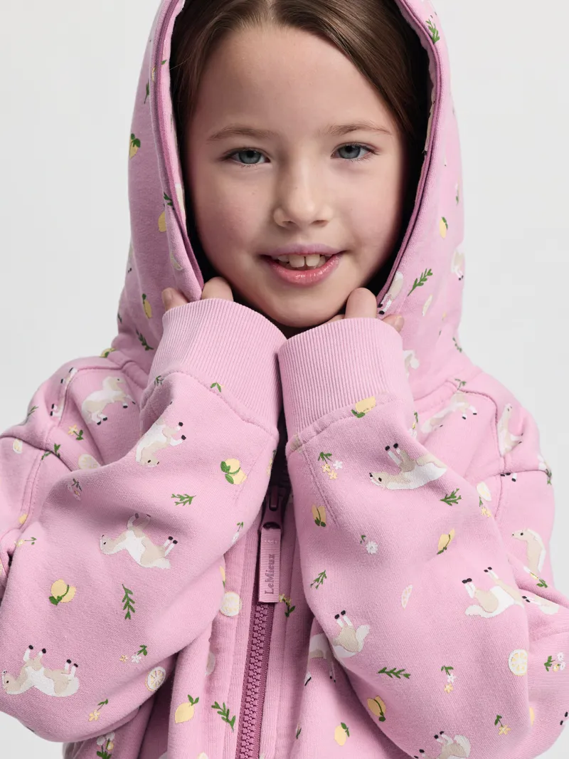 LeMieux Mini Charlie Zip Through Hoodie in Fondant-4