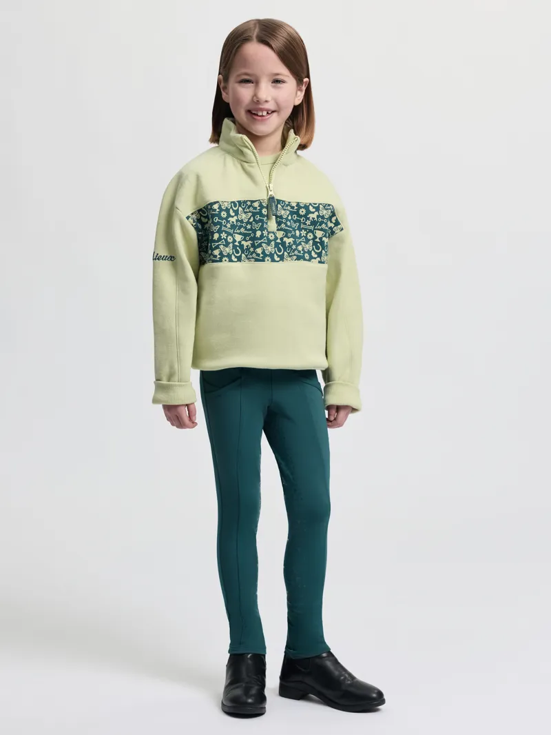 Le Mieux Mini Quinn Quarter Zip Sweat in Macaron-5