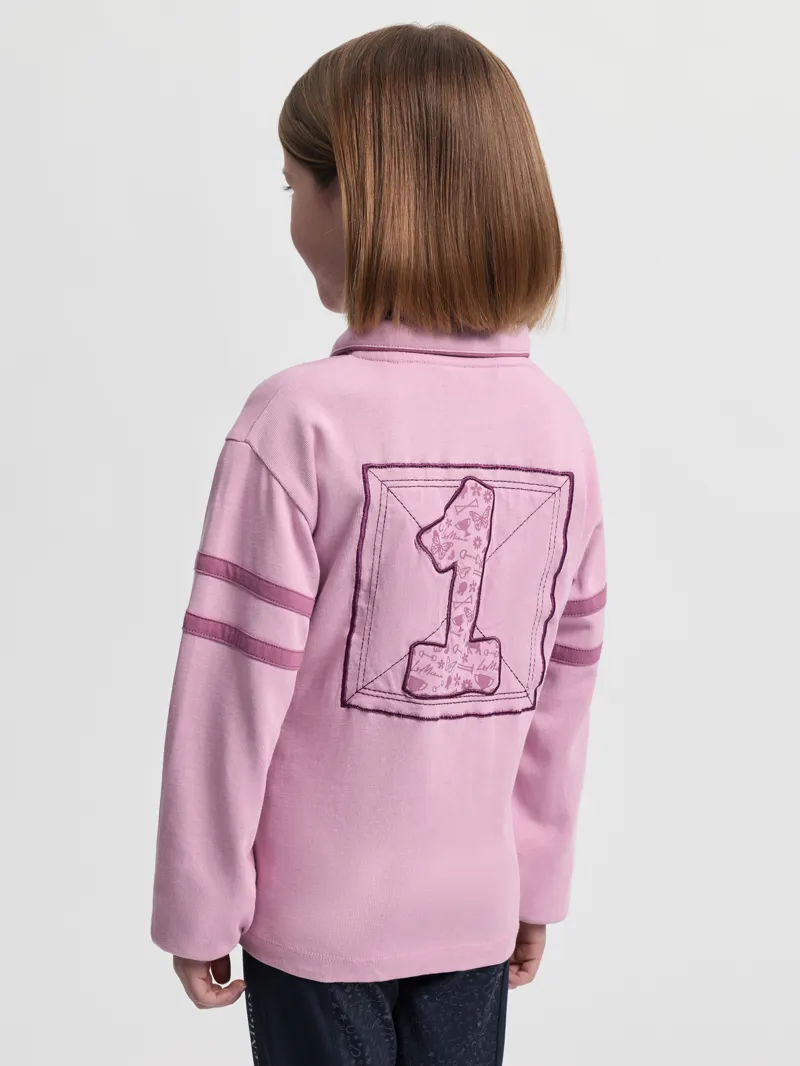 LeMieux Mini Robbie Rugby Shirt in Mallow-1