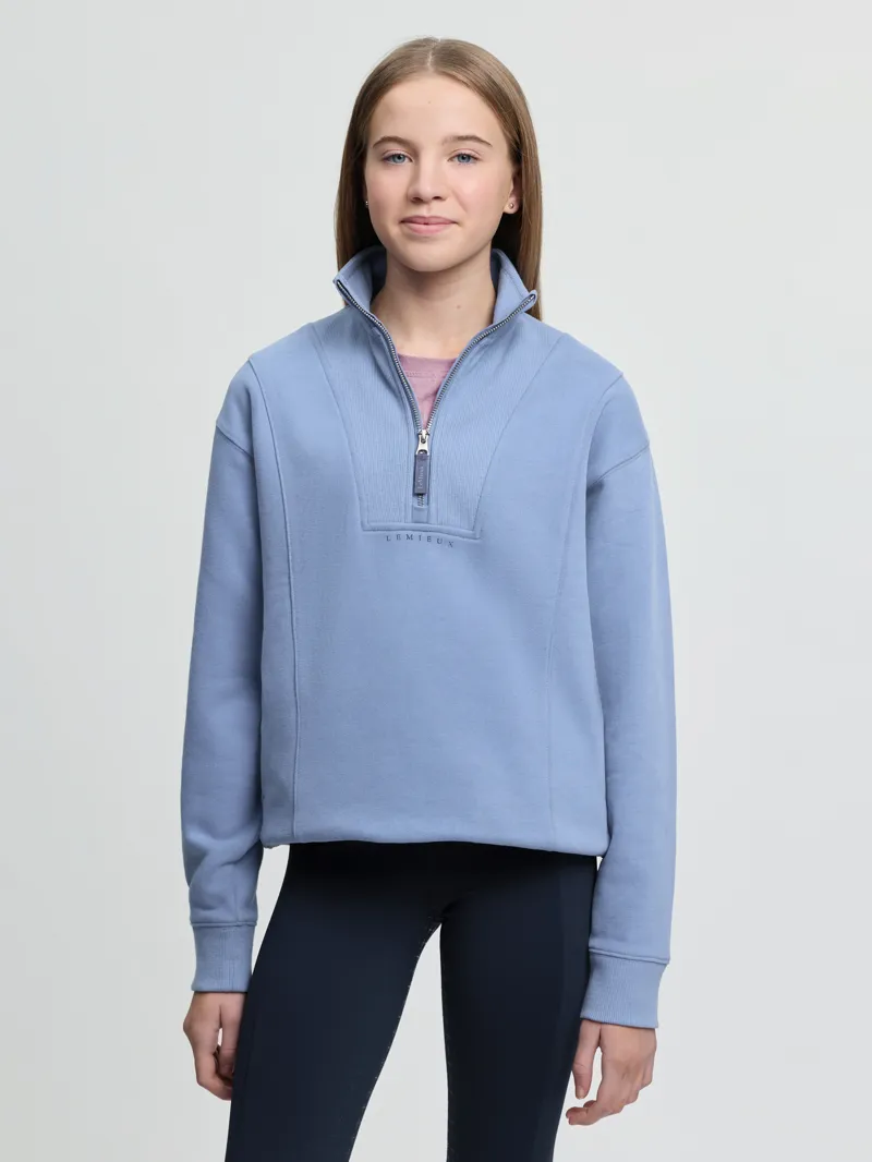 LeMieux Young Rider Vianne Quarter Zip in Powder Blue-1