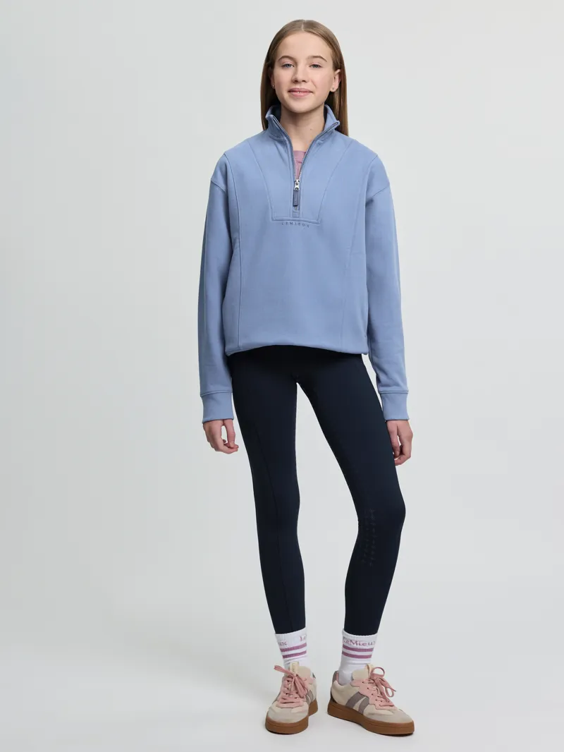 LeMieux Young Rider Vianne Quarter Zip in Powder Blue-5