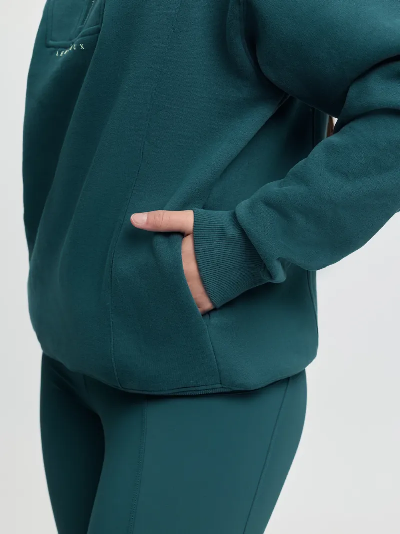 LeMieux Young Rider Vianne Quarter Zip in Jungle-4