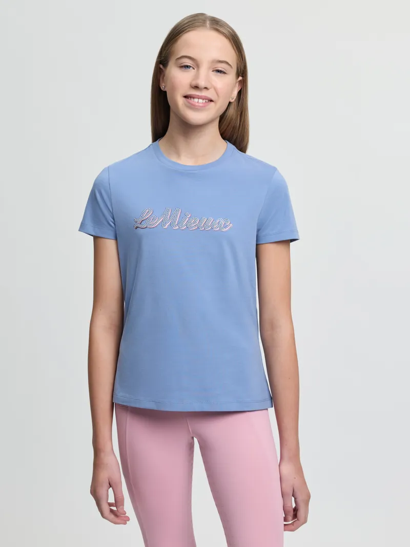 LeMieux Young Rider Arianna T-Shirt in Powder Blue-1