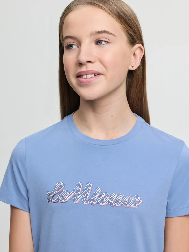 LeMieux Young Rider Arianna T-Shirt in Powder Blue-3