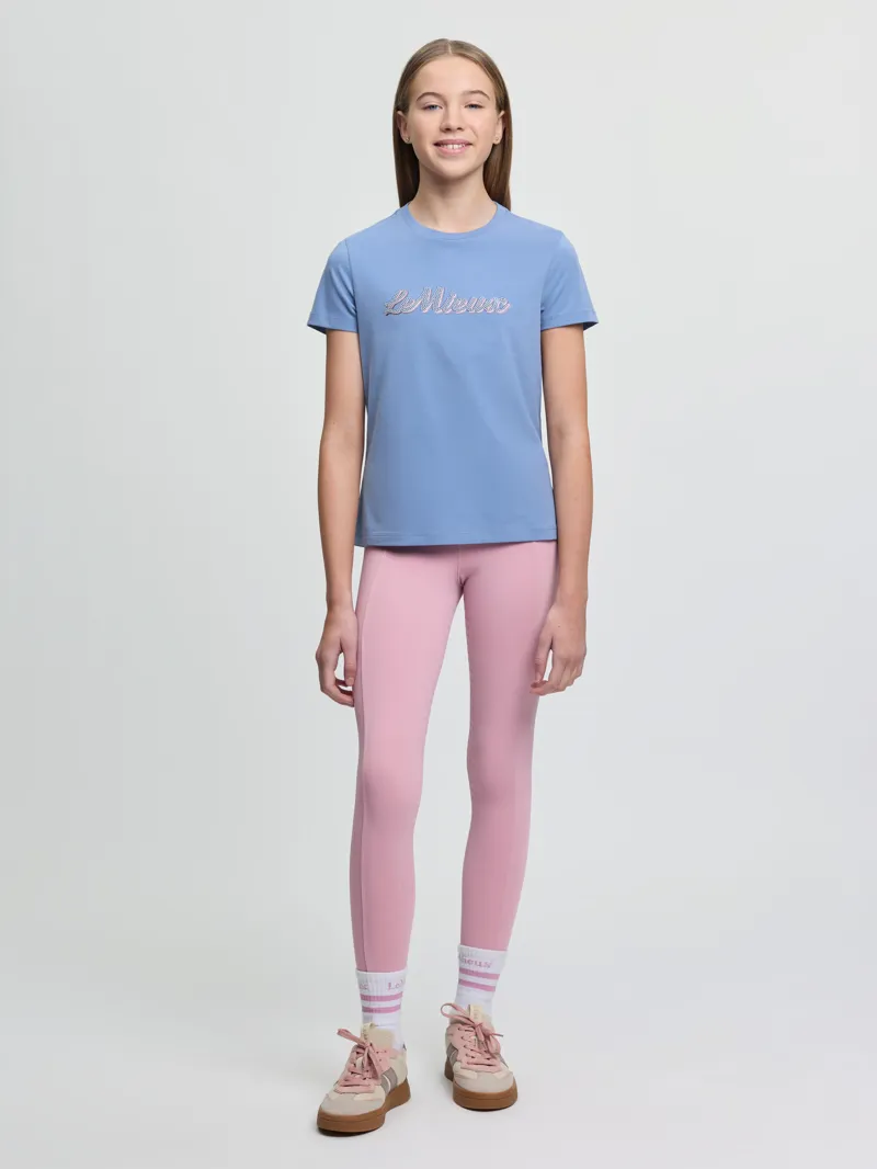 LeMieux Young Rider Arianna T-Shirt in Powder Blue-4