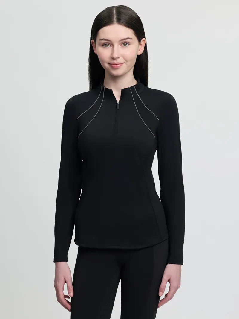 LeMieux Young Rider Airflow Base Layer in Black-1