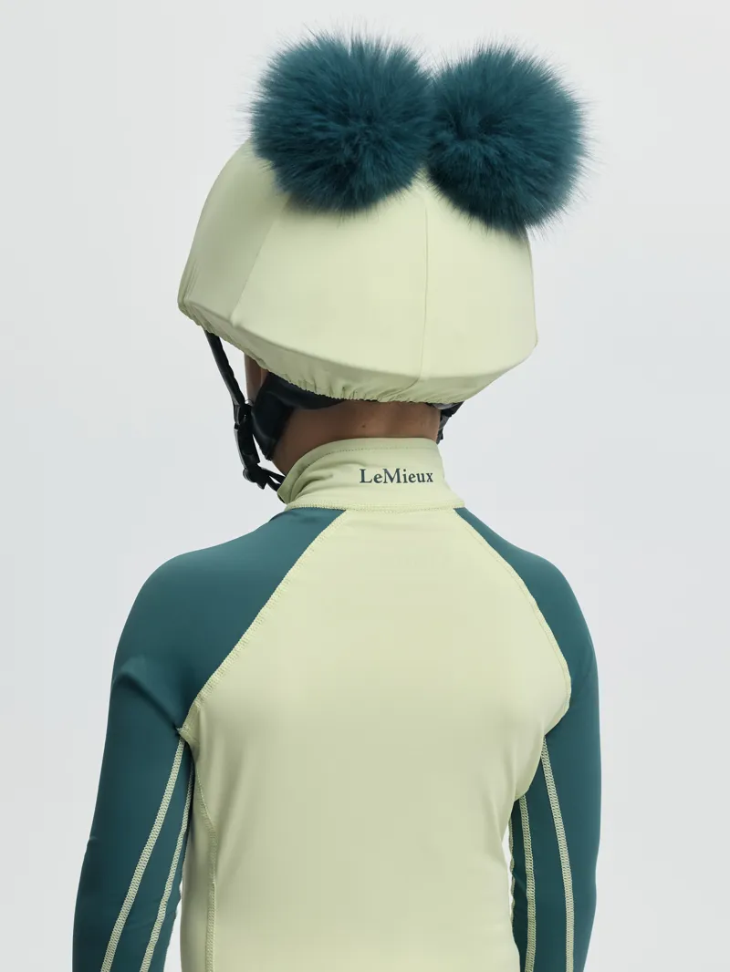 LeMieux Mini Double Pom Hat Silk in Macaron-1