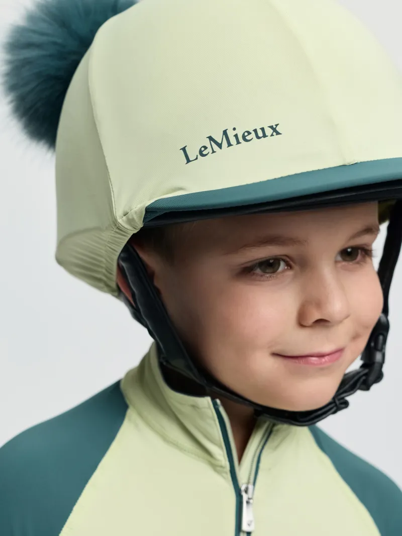 LeMieux Mini Double Pom Hat Silk in Macaron-2