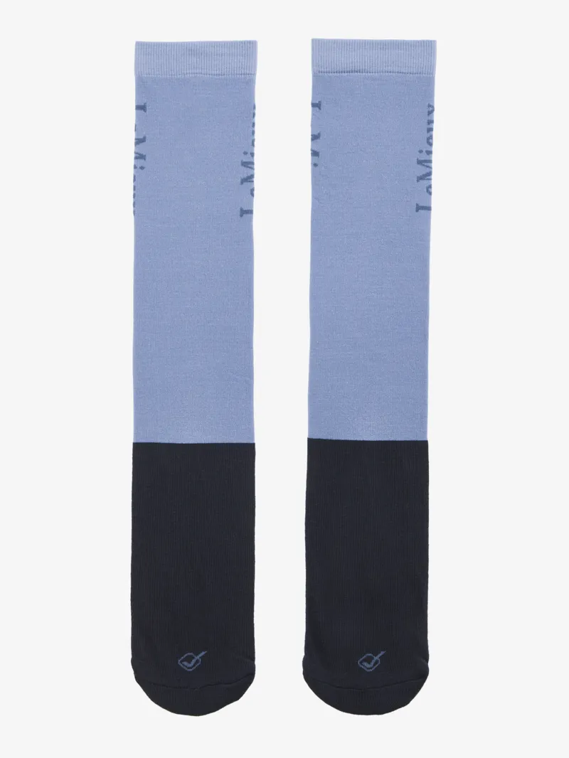 LeMieux Competition Socks 2-Pack in Powder Blue