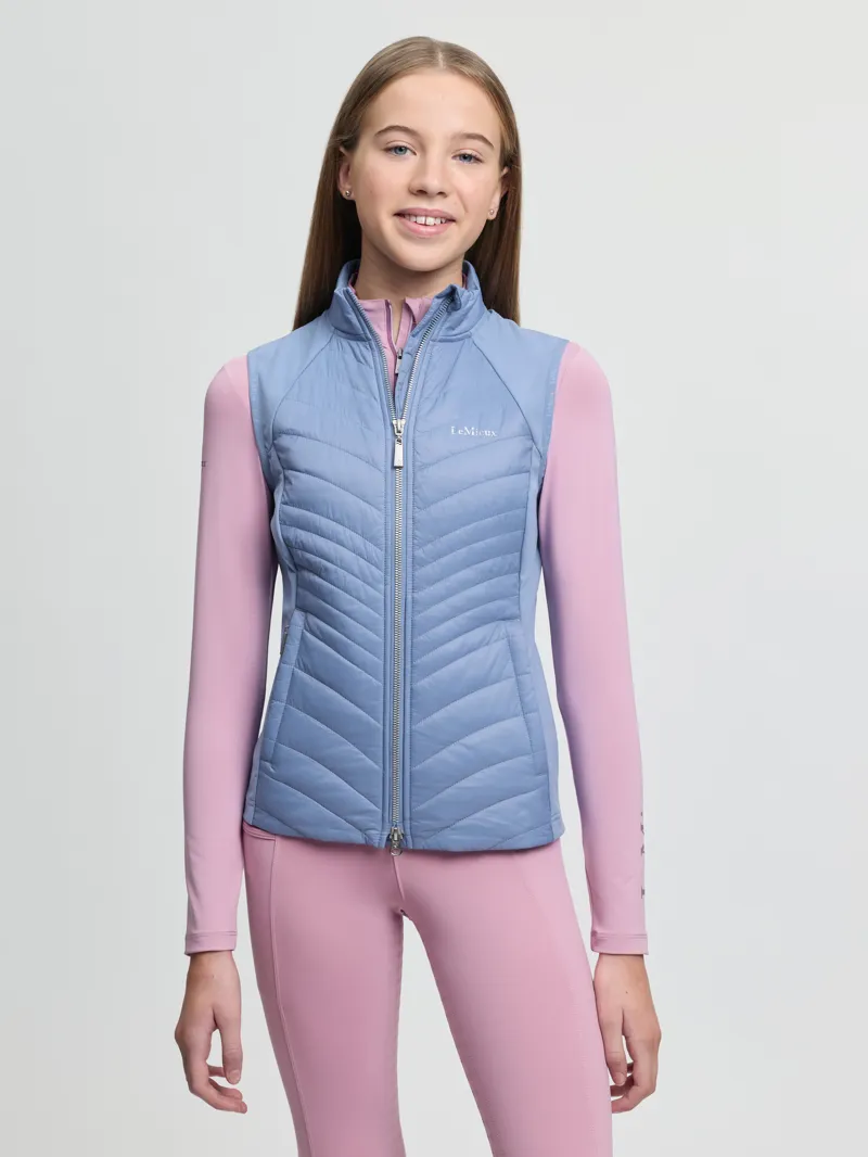 LeMieux Young Rider Josephine Gilet in Powder Blue-1