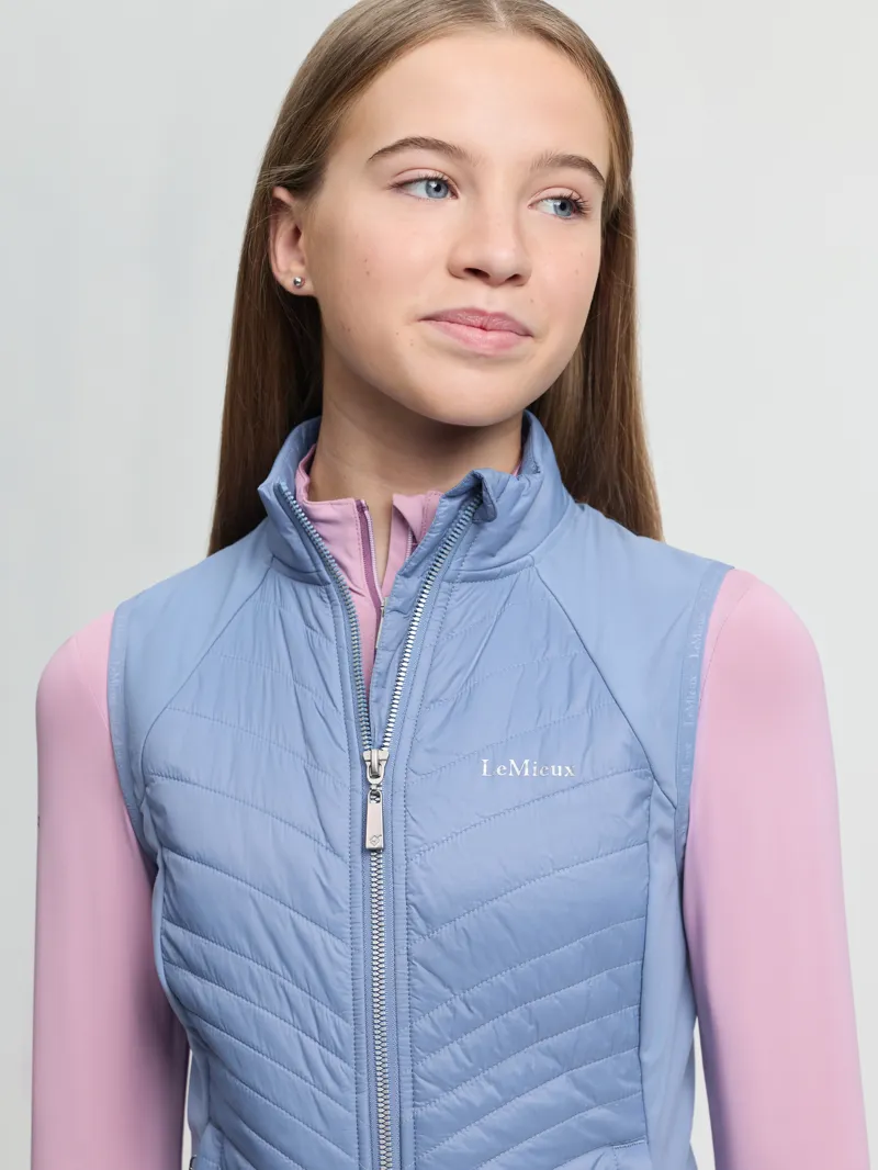 LeMieux Young Rider Josephine Gilet in Powder Blue-5