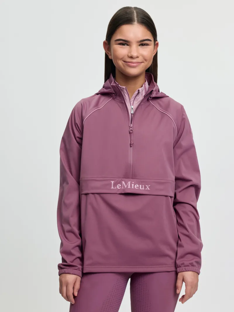 LeMieux Young Rider Paige Quarter Zip Waterproof Jacket in Mallow-2