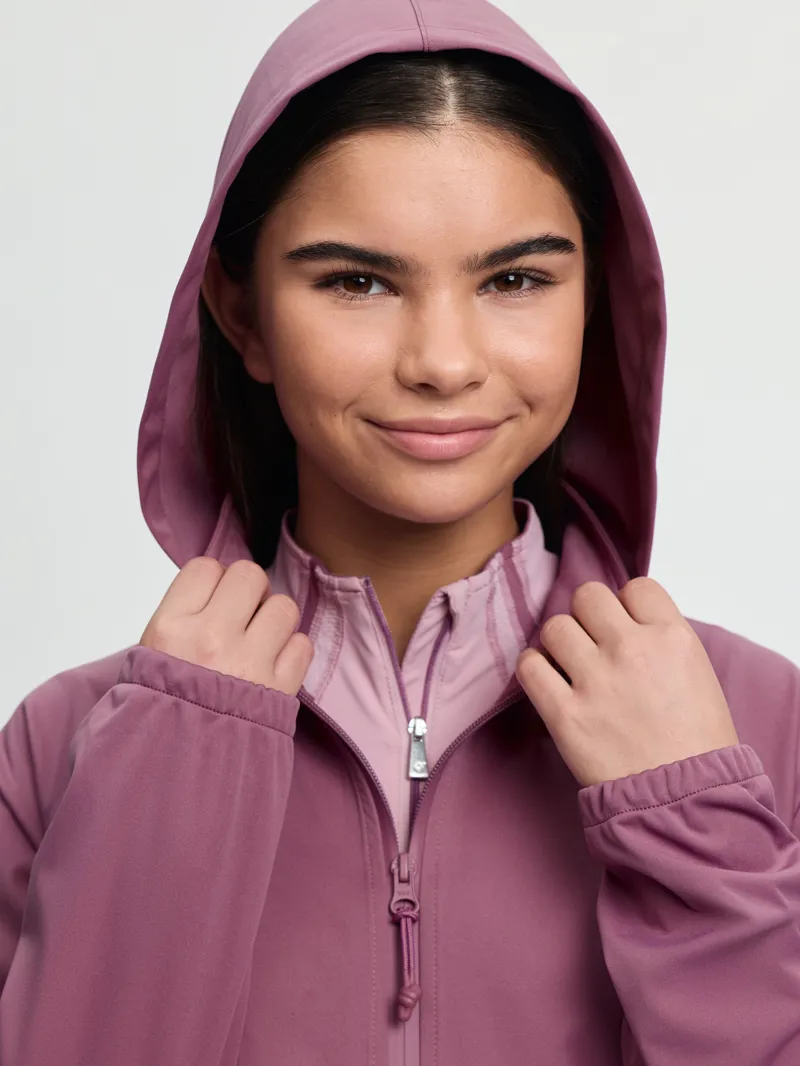 LeMieux Young Rider Paige Quarter Zip Waterproof Jacket in Mallow-6