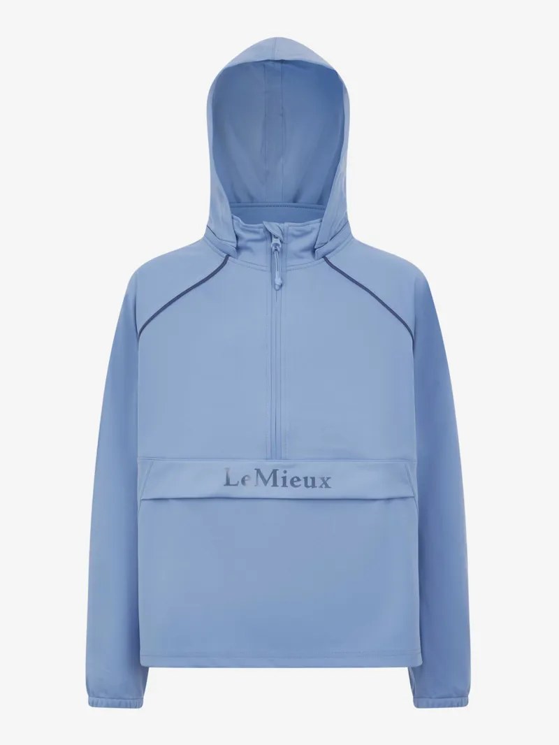 LeMieux Young Rider Paige Quarter Zip Waterproof Jacket in Powder Blue