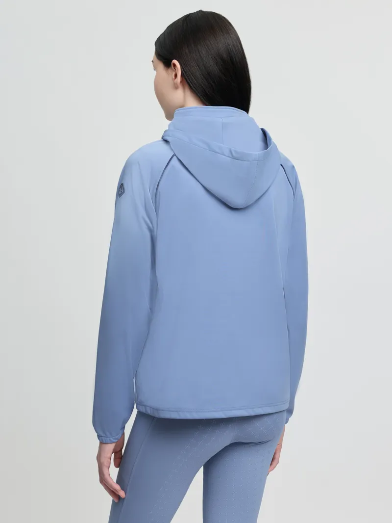 LeMieux Young Rider Paige Quarter Zip Waterproof Jacket in Powder Blue-1