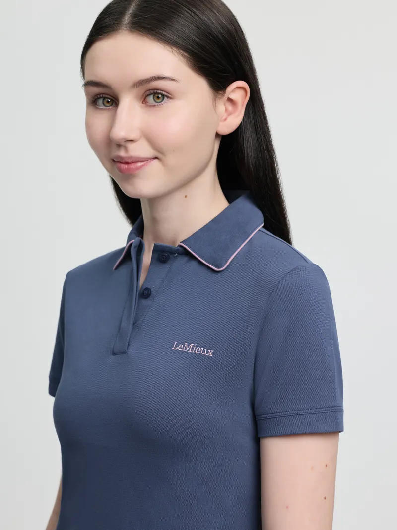 LeMieux Young Rider Polo Shirt in Shadow-1