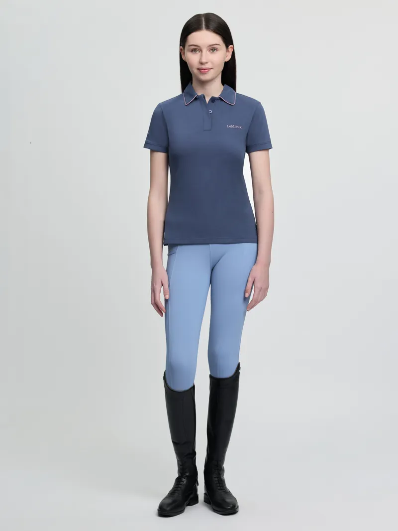 LeMieux Young Rider Polo Shirt in Shadow-2