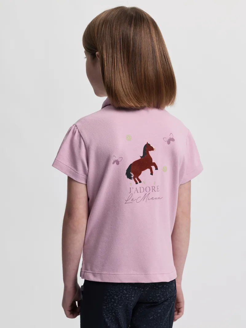  LeMieux Mini Polo Shirt in Fondant -3