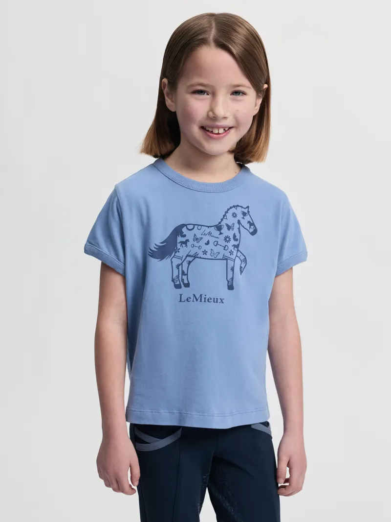 LeMieux Mini Alex T-Shirt in Powder Blue-1