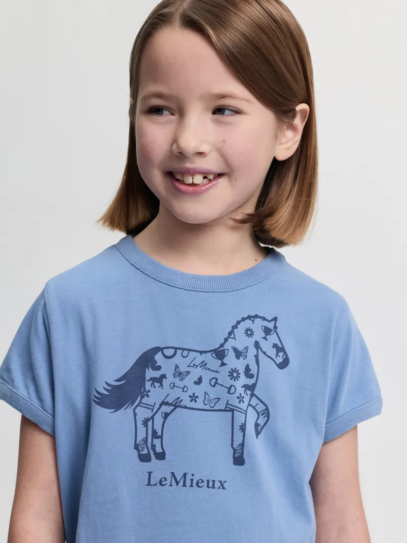 LeMieux Mini Alex T-Shirt in Powder Blue-3