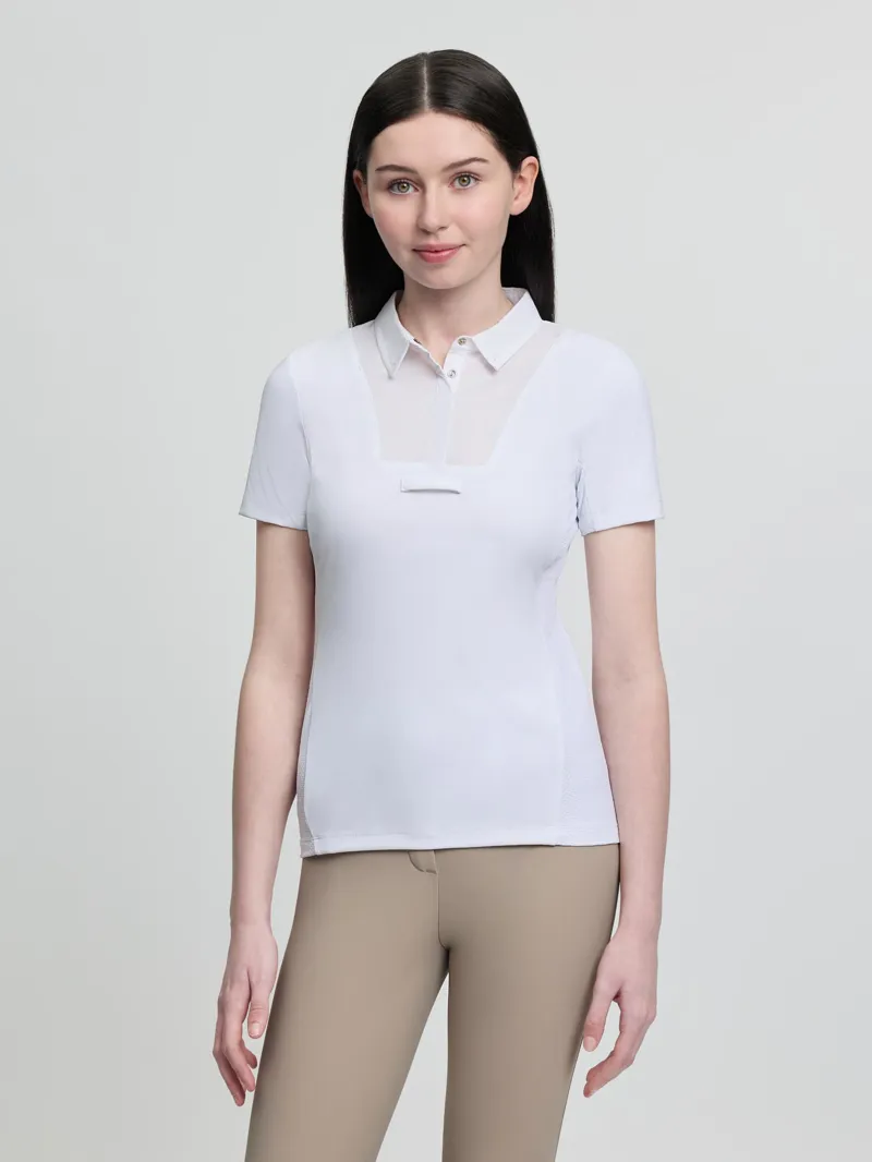 LeMieux Junior Short Sleeve Primrose Show Shirt in White