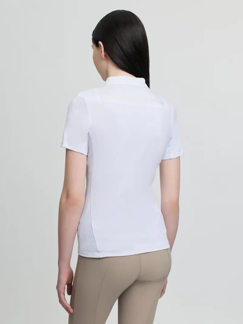 LeMieux Junior Short Sleeve Primrose Show Shirt in White-1