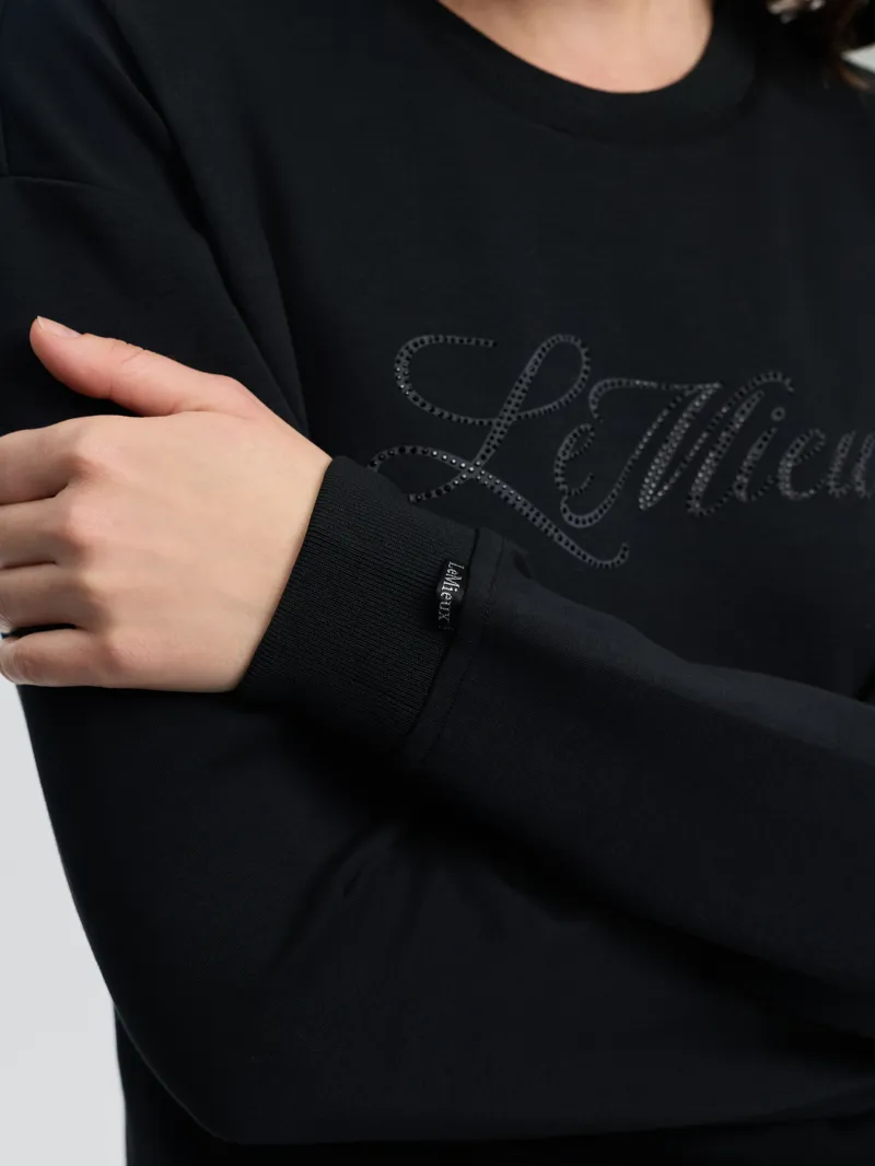 LeMieux Christina Crew Sweat in Black-3