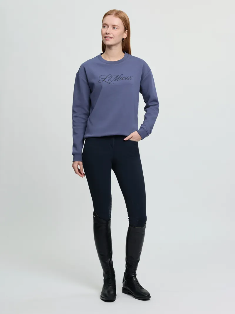 LeMieux Christina Crew Sweat in Shadow-5
