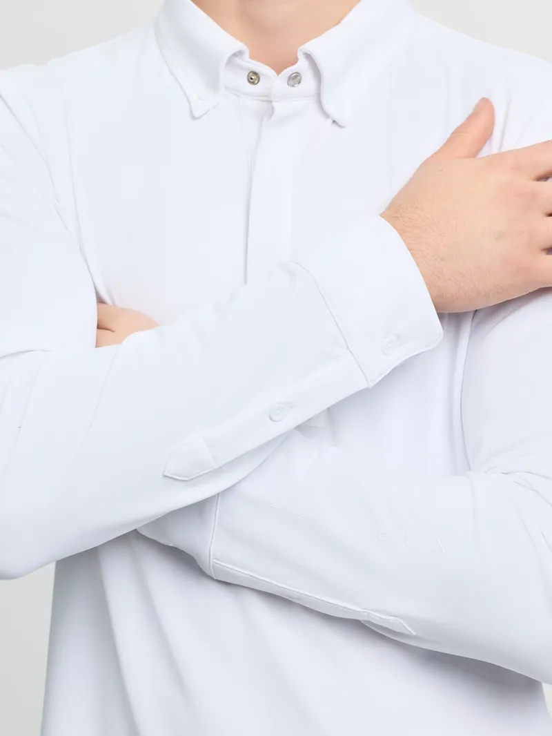 LeMieux Mens Long Sleeve Show Shirt White-2