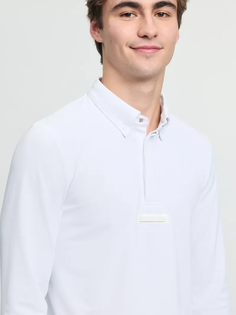 LeMieux Mens Long Sleeve Show Shirt White-4