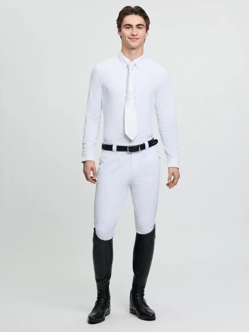 LeMieux Mens Long Sleeve Show Shirt White-5