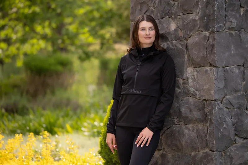 LeMieux Perri Half Zip Waterproof Jacket in Black-5