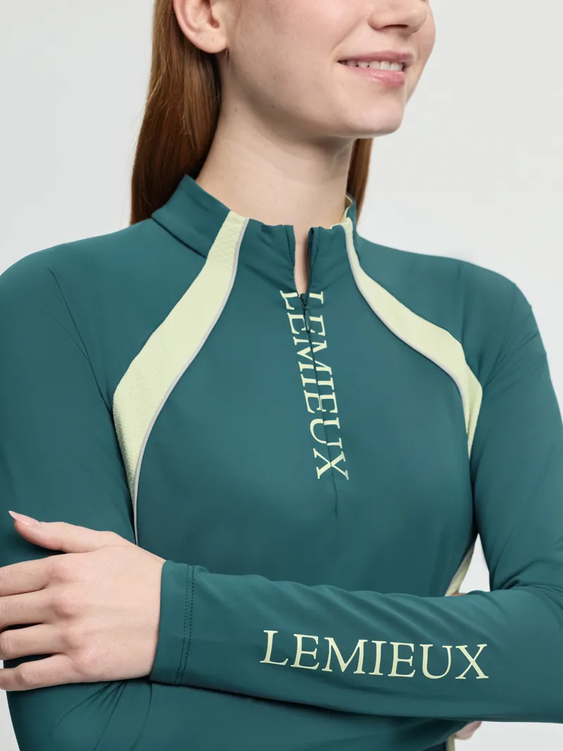 LeMieux Philippa Mesh Long Sleeve Base Layer in Jungle -5