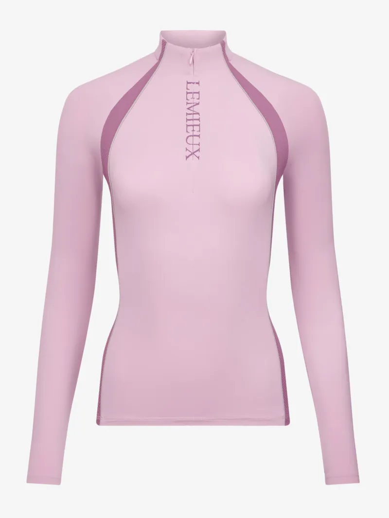LeMieux Philippa Mesh Long Sleeve Base Layer in Fondant 