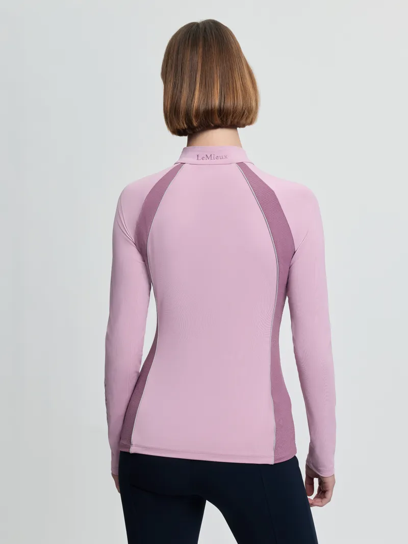 LeMieux Philippa Mesh Long Sleeve Base Layer in Fondant -4