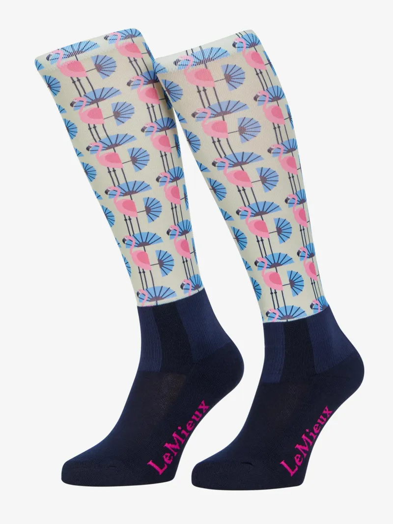 LeMieux Flamingo Footsie Socks 