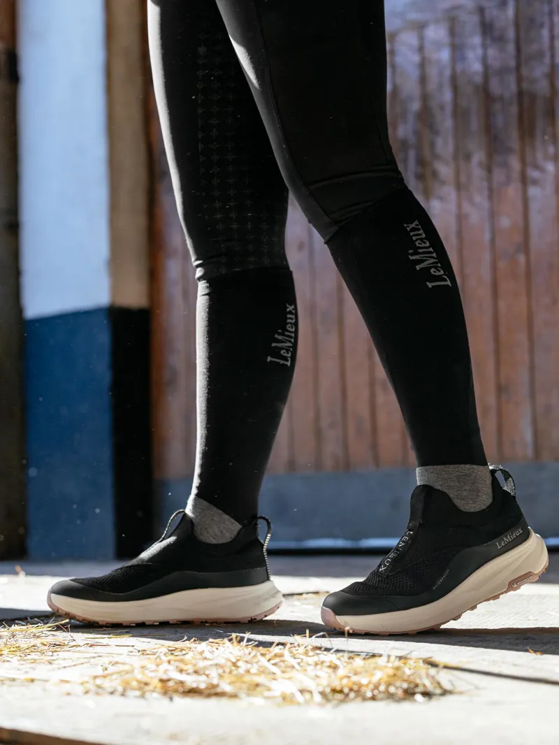 LeMieux Kanta Slip On Waterproof Trainers in Black-6