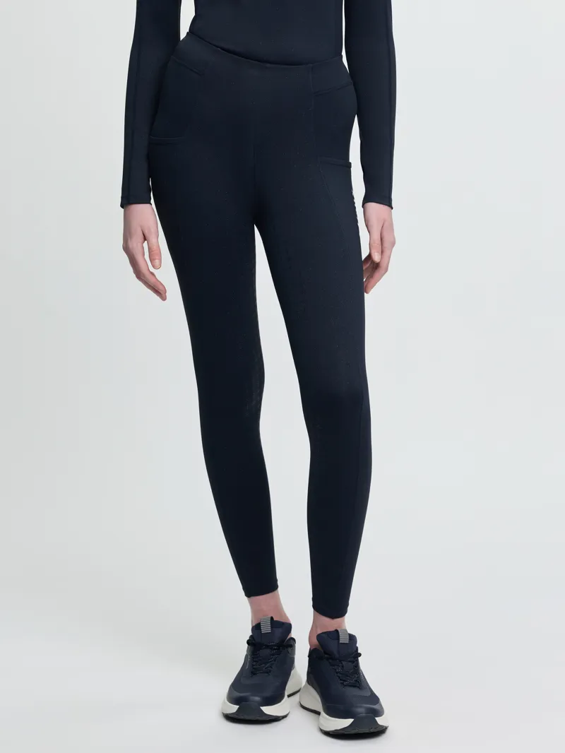 LeMieux Young Rider Sparkle Orla Pull On Breeches in Navy-1