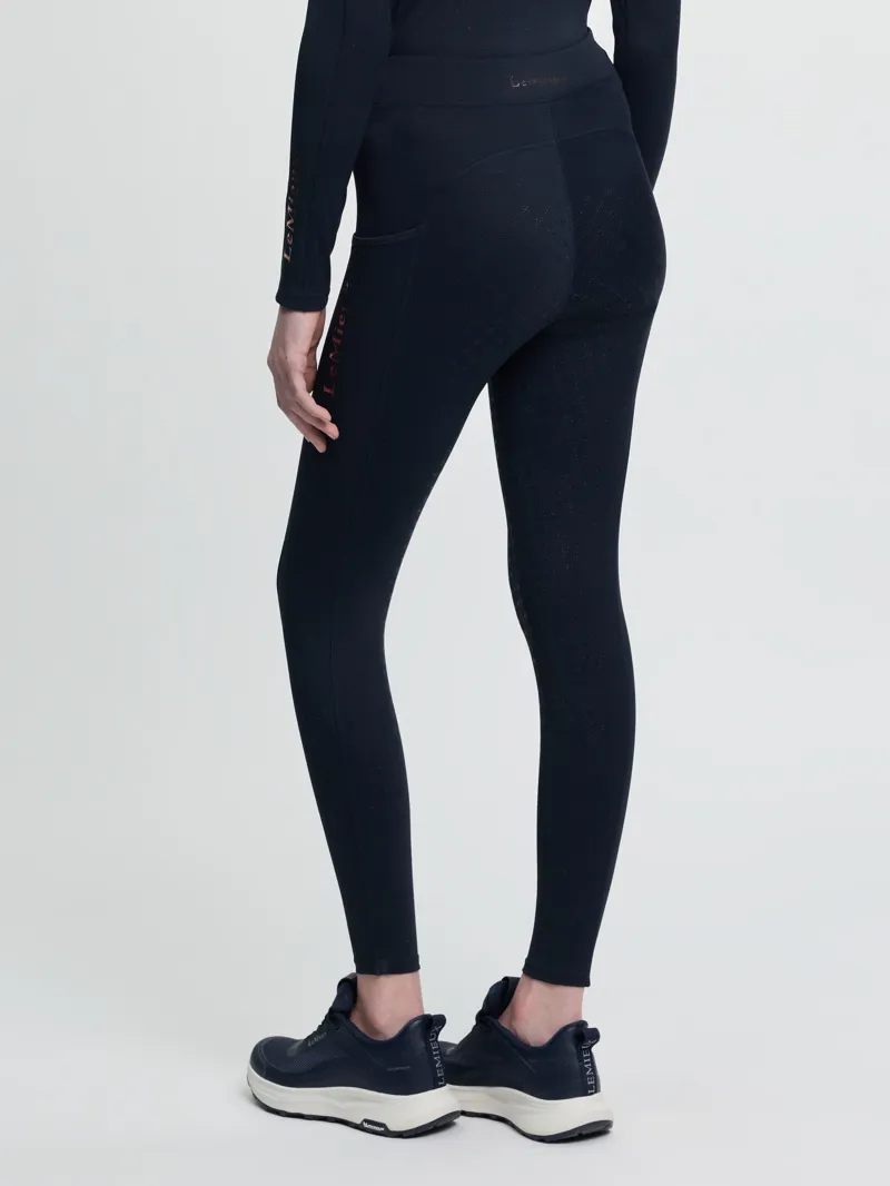 LeMieux Young Rider Sparkle Orla Pull On Breeches in Navy-2