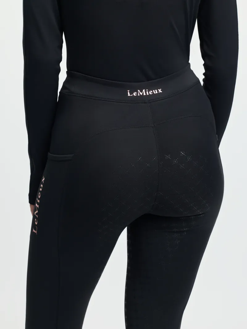 LeMieux Young Rider Sparkle Orla Pull On Breeches Black-2