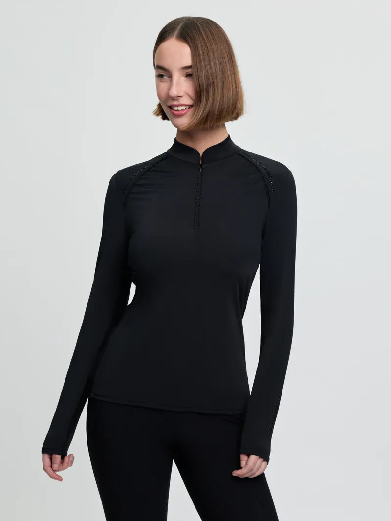 LeMieux Brilliance Heyden Lightweight Base Layer in Black-1