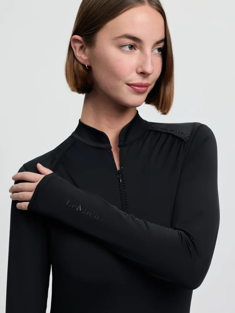 LeMieux Brilliance Heyden Lightweight Base Layer in Black-4
