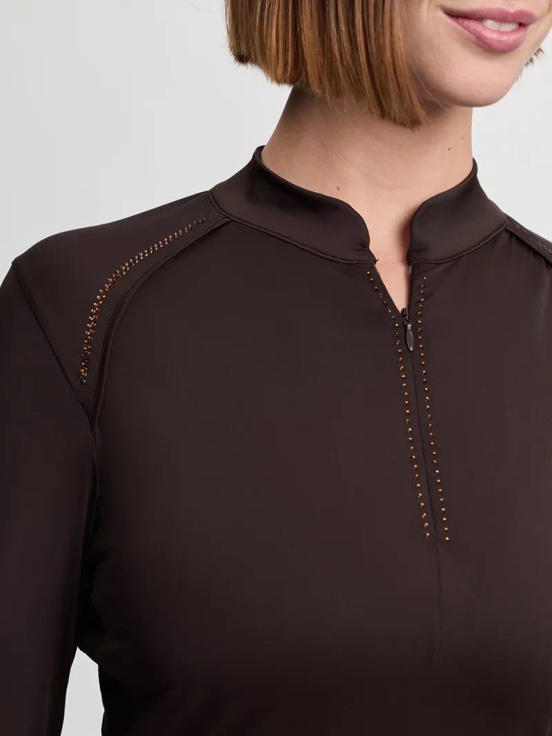 LeMieux Brilliance Heyden Lightweight Base Layer in Espresso-4