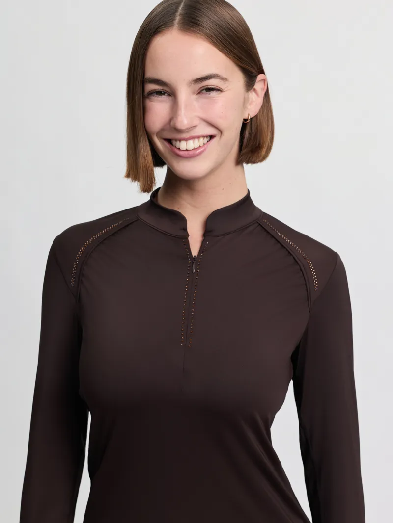 LeMieux Brilliance Heyden Lightweight Base Layer in Espresso-5