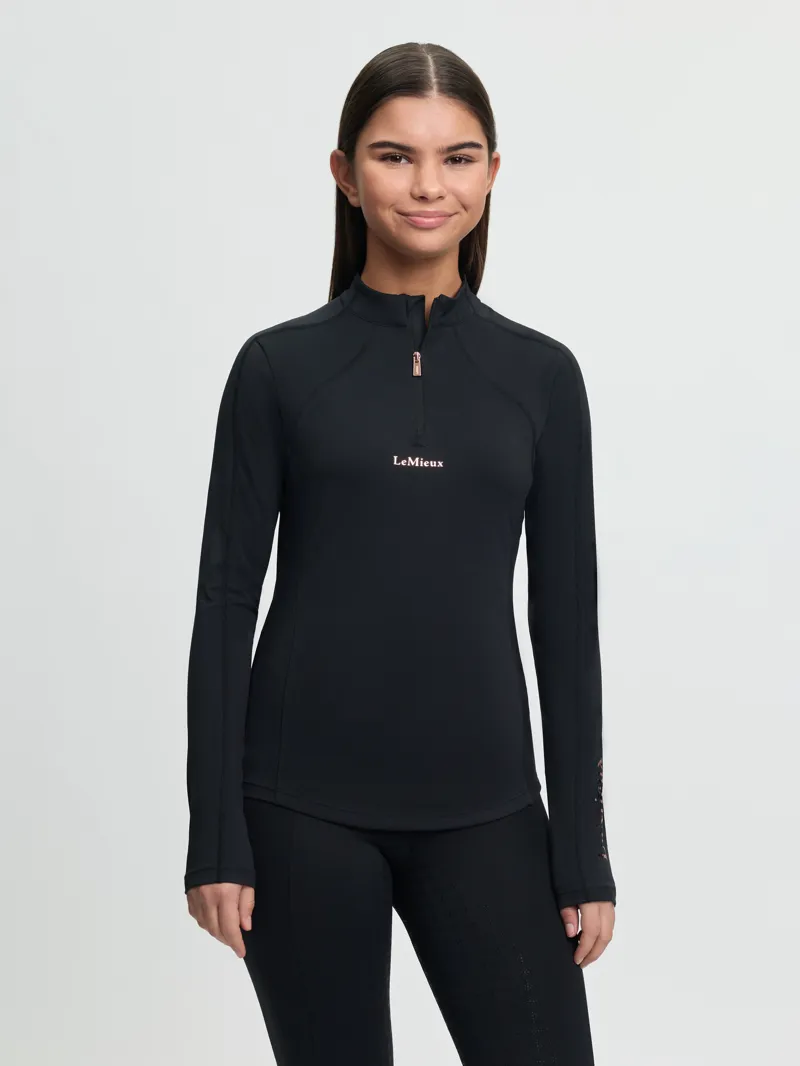  LeMieux Young Rider Sparkle Base Layer in Black-1
