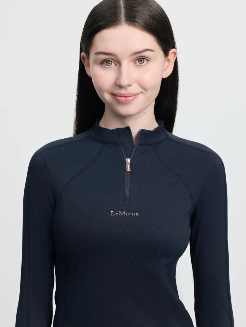  LeMieux Young Rider Sparkle Base Layer in Navy-4